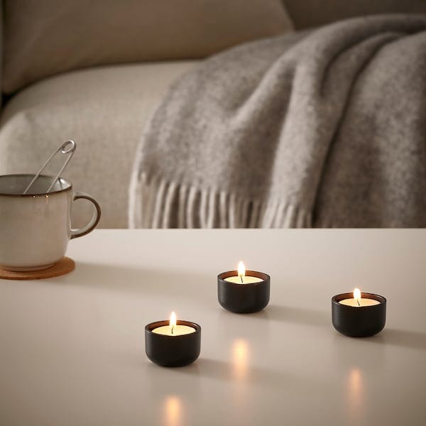 Ikea GLIMMA Fragrance-free candle, 6h, 36 pieces