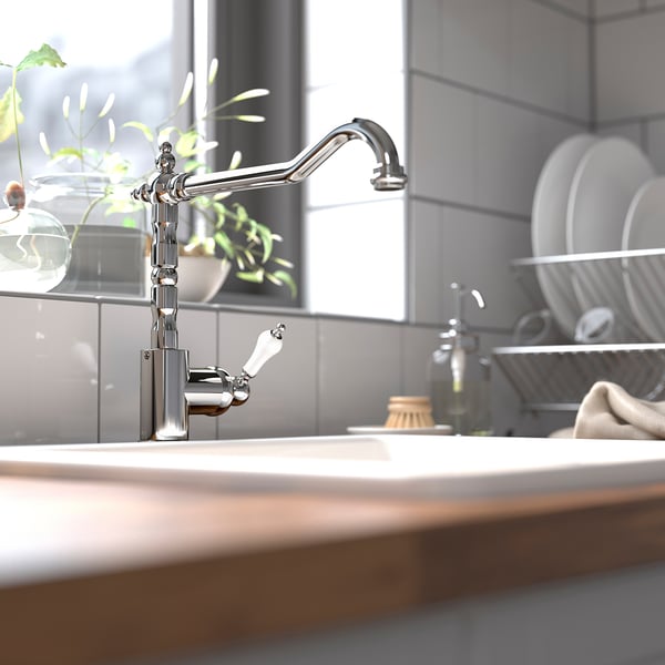 GLITTRAN kitchen mixer tap, chrome-plated