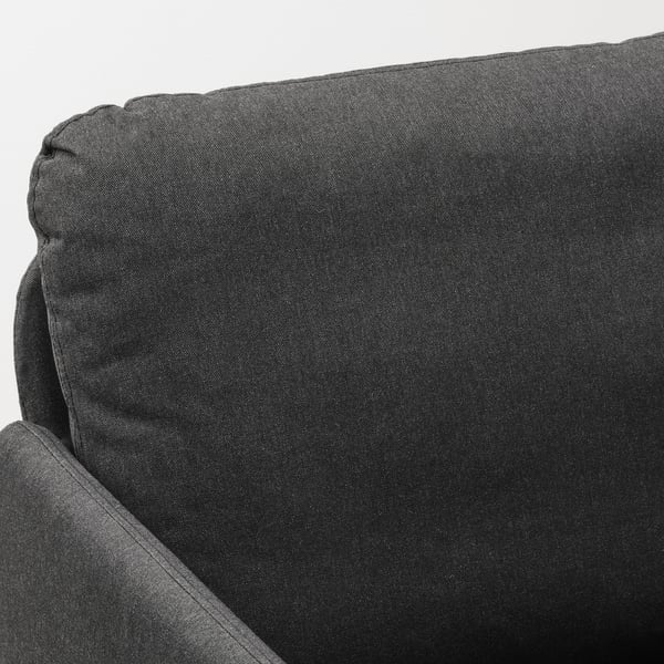 GLOSTAD 2-seat sofa, Knisa dark grey, 121 cm