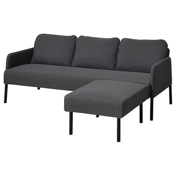GLOSTAD - 3-seater sofa with chaise-longue