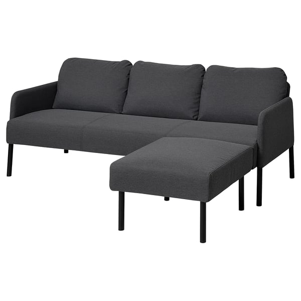 GLOSTAD - 3-seater sofa with chaise-longue