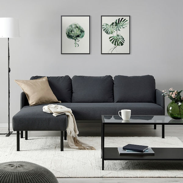 GLOSTAD - 3-seater sofa with chaise-longue
