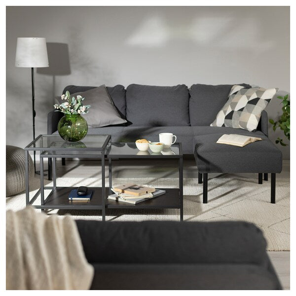 GLOSTAD - 3-seater sofa with chaise-longue