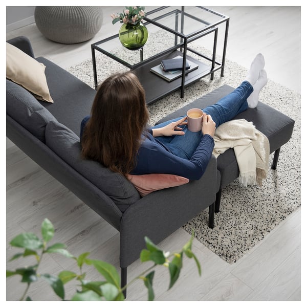 GLOSTAD - 3-seater sofa with chaise-longue