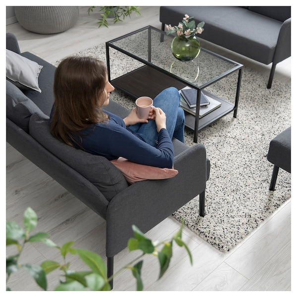 GLOSTAD - 3-seater sofa, Knisa dark gray
