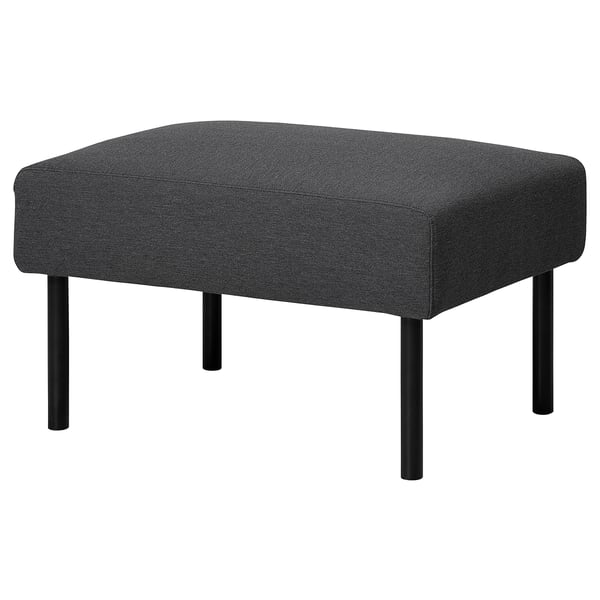 GLOSTAD footstool, Knisa dark grey, 68x58 cm