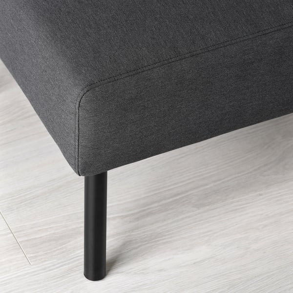 GLOSTAD footstool, Knisa dark grey, 68x58 cm
