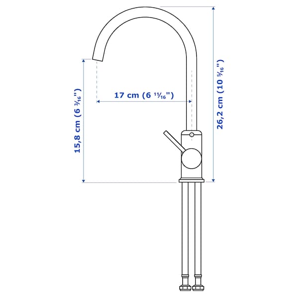 Ikea GLYPEN Mixer - stainless steel effect