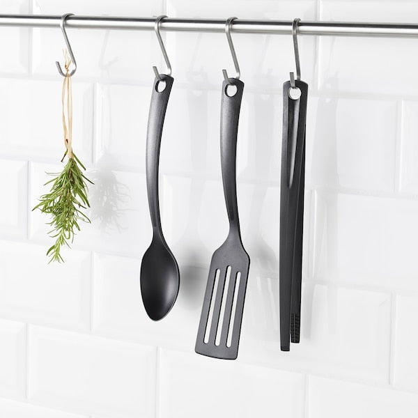 GNARP - 3-piece kitchen utensil set, black