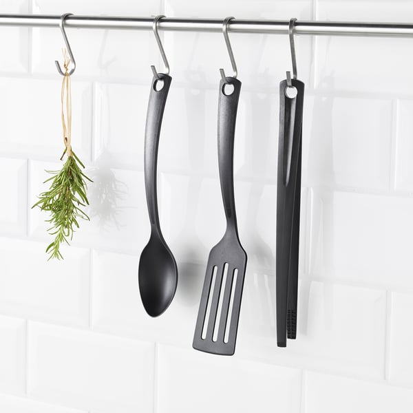 GNARP - GNARP 3-piece kitchen utensil set, black