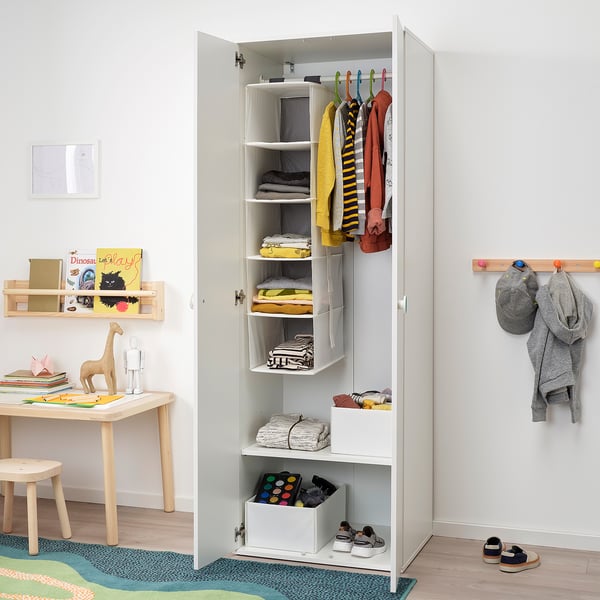GODISHUS wardrobe, white, 60x51x178 cm