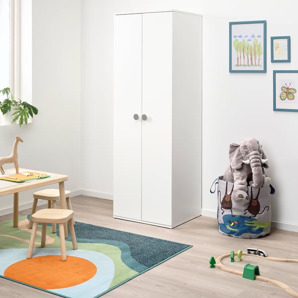 GODISHUS wardrobe, white, 60x51x178 cm