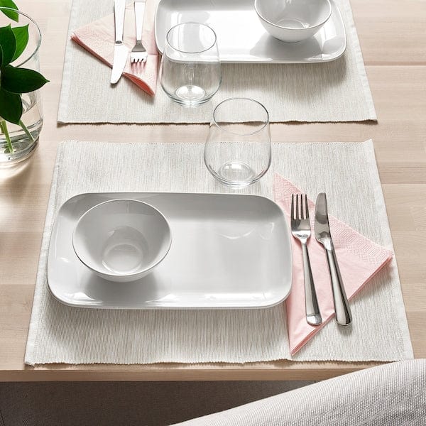 Ikea GODMIDDAG - Plate, white, 18x30 cm