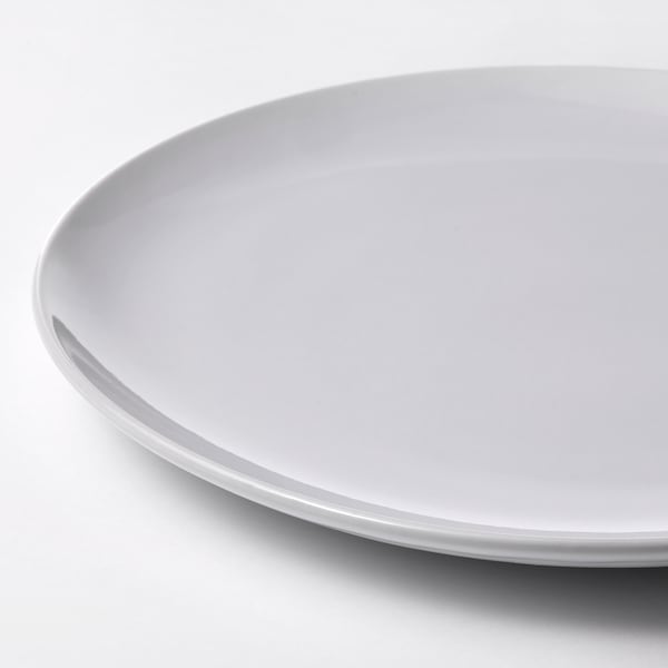 GODMIDDAG - Plate, white, 26 cm