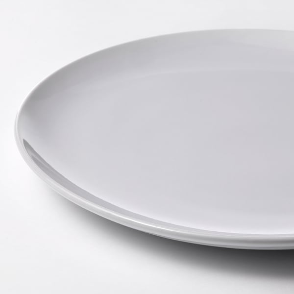 GODMIDDAG plate, white, 26 cm