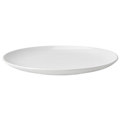 GODMIDDAG plate, white, 26 cm