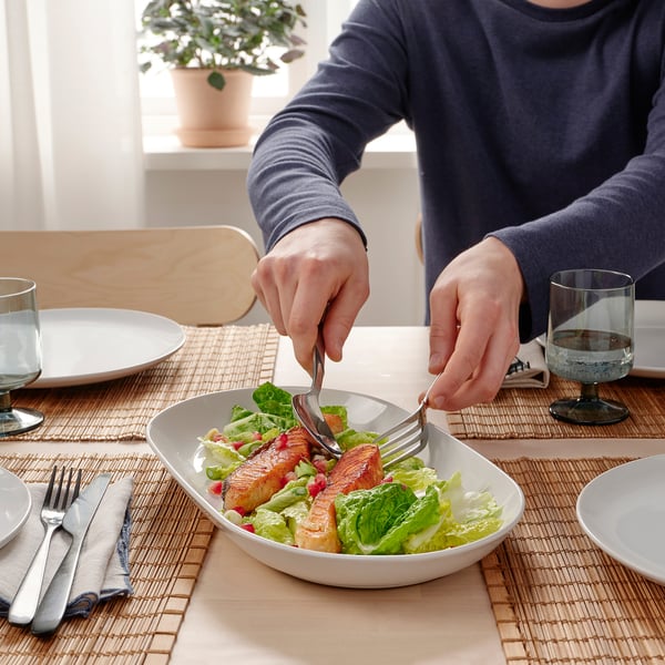 GODMIDDAG - GODMIDDAG Serving plate, white, 36x22 cm
