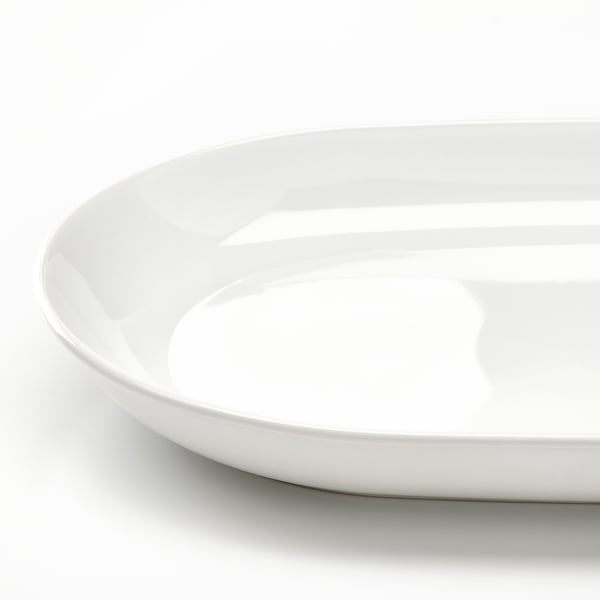 GODMIDDAG - GODMIDDAG Serving plate, white, 36x22 cm