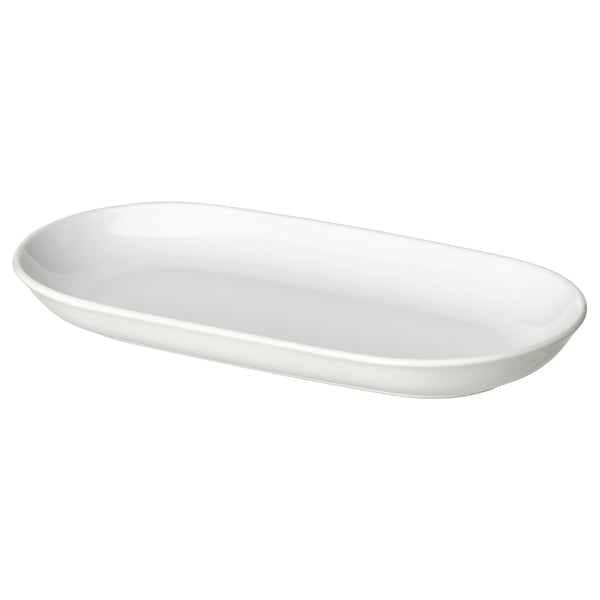 GODMIDDAG - GODMIDDAG Serving plate, white, 36x22 cm