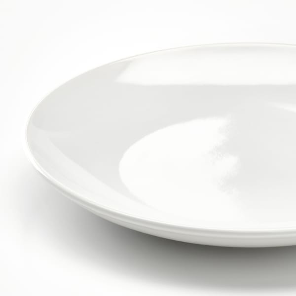 GODMIDDAG - Side plate, white, 20 cm