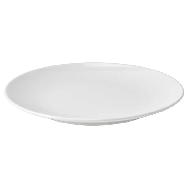 GODMIDDAG - Side plate, white, 20 cm