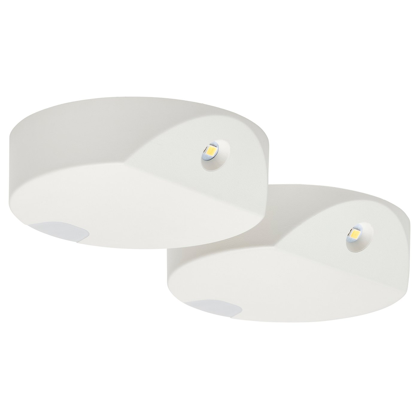 GÖMPYSSLING LED lighting with sensor, white/battery-operated, 7 cm