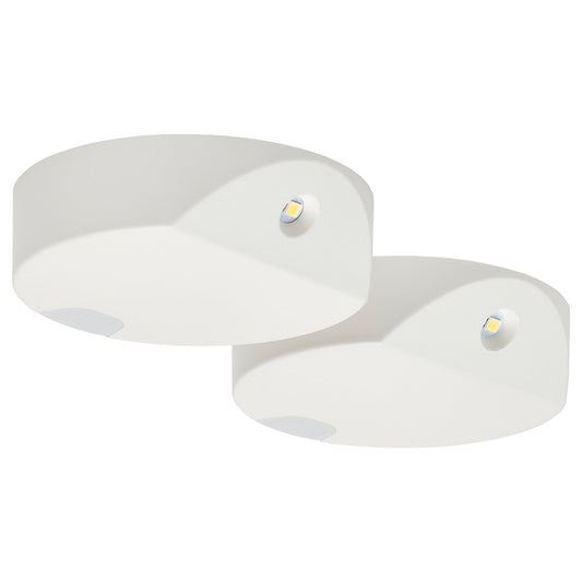 GÖMPYSSLING LED lighting with sensor, white/battery-operated, 7 cm