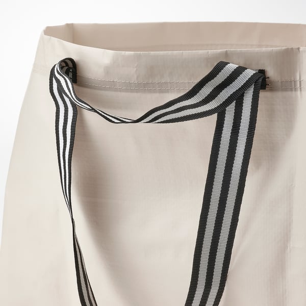 GÖRSNYGG carrier bag, large, light beige, 57x37x39 cm/71 l