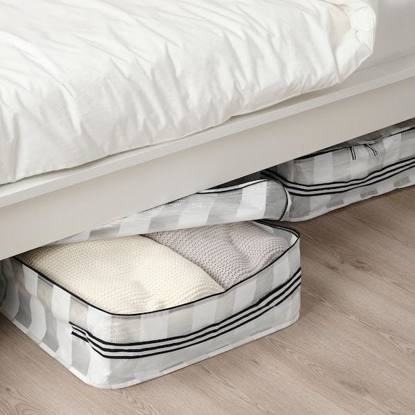 Ikea GÖRSNYGG - Storage case, white/transparent, 55x49x19 cm