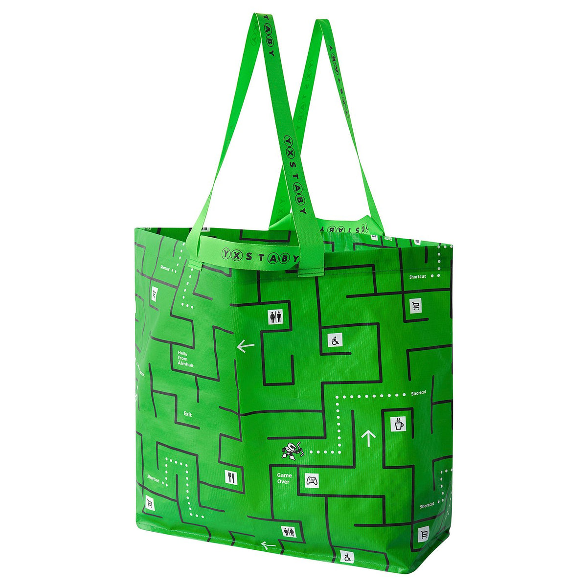 GÖTEHULT carrier bag, patterned, 45x18x45 cmx36 l