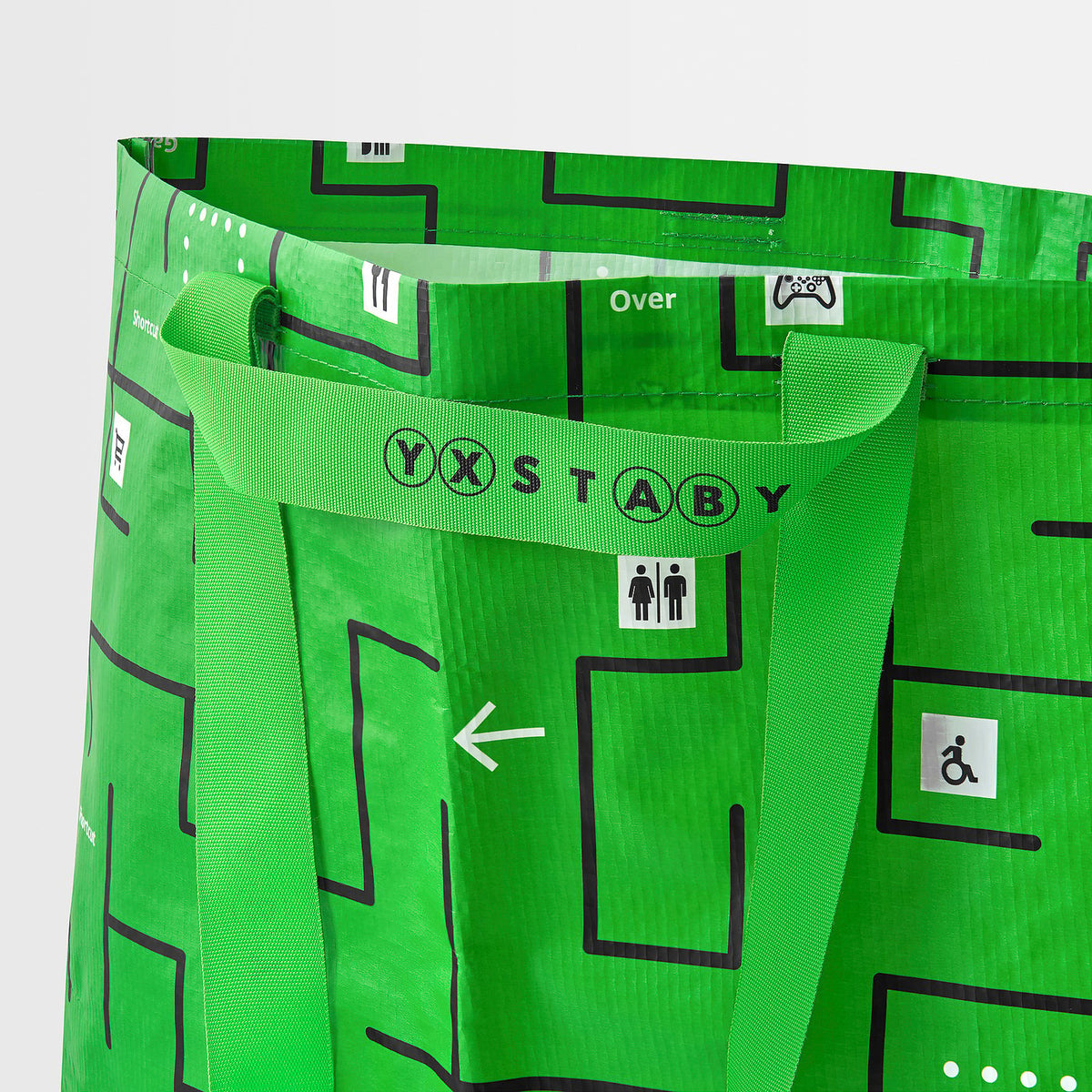 GÖTEHULT carrier bag, patterned, 45x18x45 cmx36 l