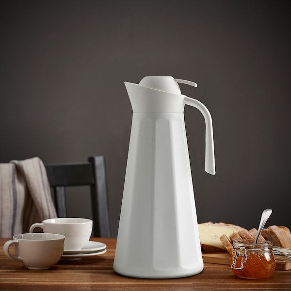 Ikea GOKVÄLLÅ - Thermal carafe, white,1.5 l