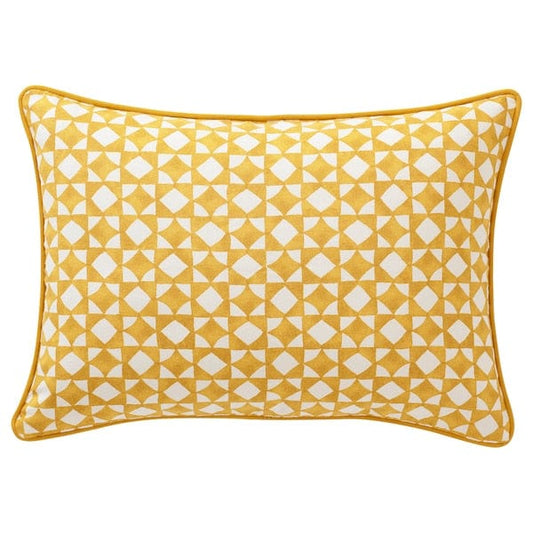 Ikea GOKVÄLLÅ - Pillow cover, yellow/white,40x58 cm