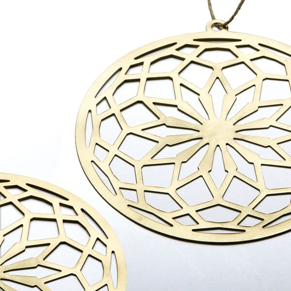 Ikea GOKVÄLLÅ - Set of 2 hanging decorations, gold color