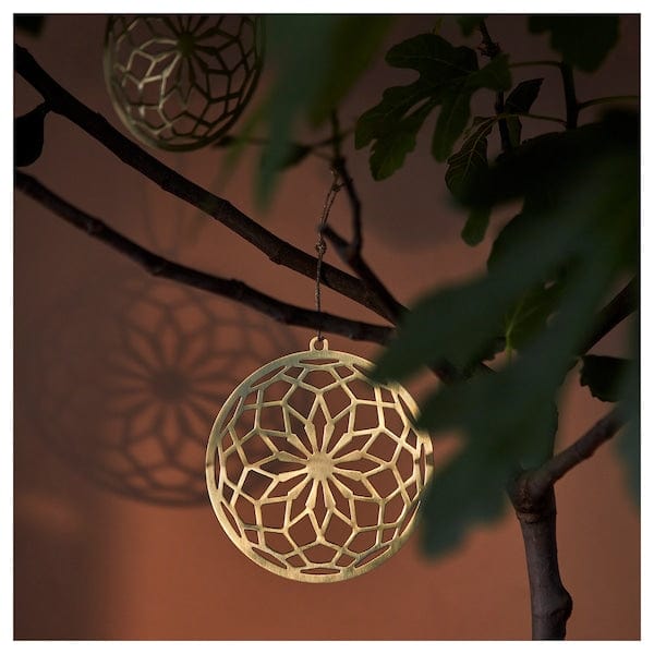Ikea GOKVÄLLÅ - Set of 2 hanging decorations, gold color