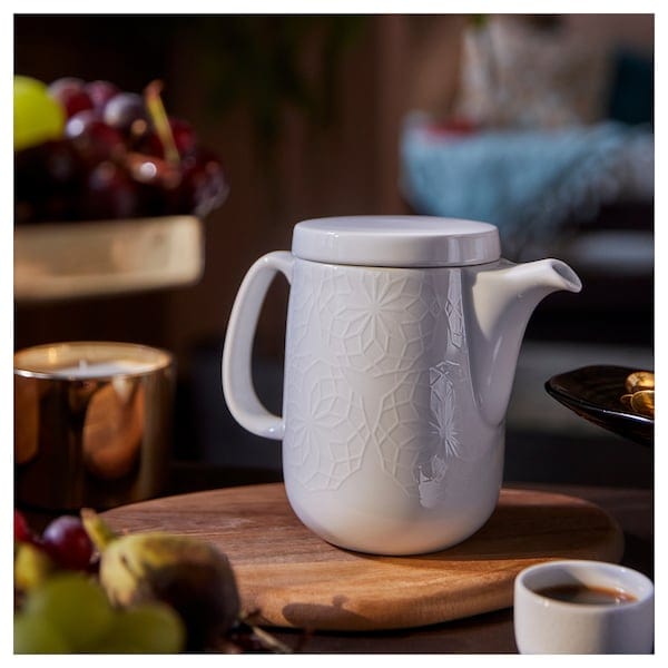 Ikea GOKVÄLLÅ - Teapot, white,1.0 l