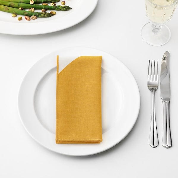 Ikea GOKVÄLLÅ - Napkin, yellow,40x40 cm