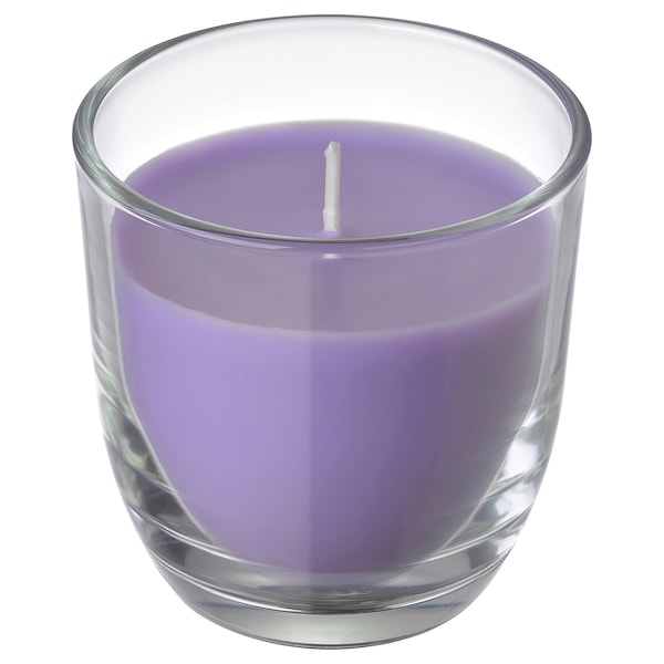 GOLIATTUJA - Scented candle in glass, Lavender bliss/purple, 20 hr