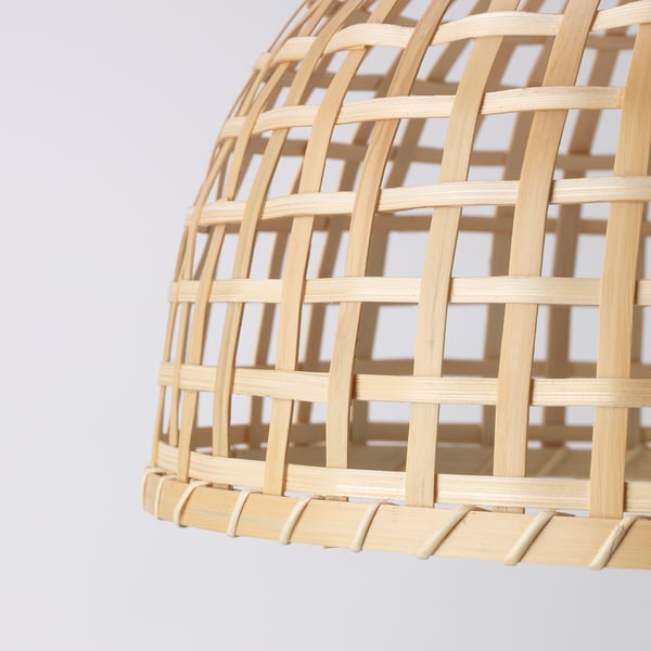 GOTTORP pendant lamp shade, bamboo, 55x37 cm