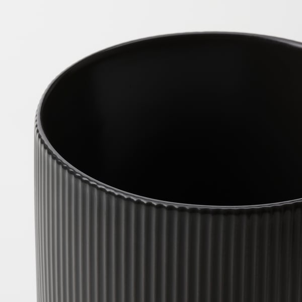 GRADVIS plant pot, in/outdoor black, 12 cm