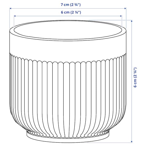 Ikea GRADVIS - Planter holder, indoor/outdoor black, 6 cm
