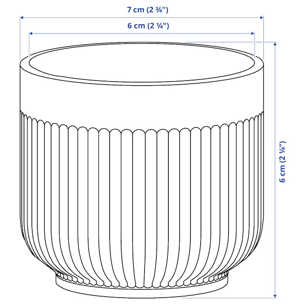 GRADVIS - Planter holder, indoor/outdoor black, 6 cm