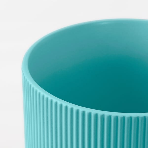 GRADVIS - Plant pot, in/outdoor blue-turquoise, 12 cm