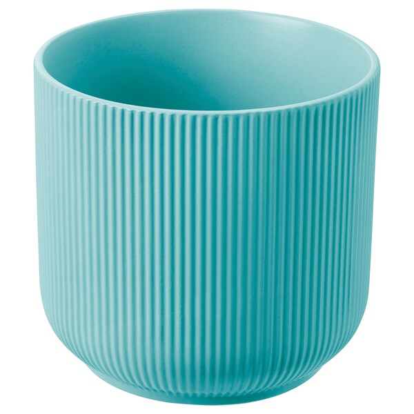 GRADVIS - Plant pot, in/outdoor blue-turquoise, 12 cm