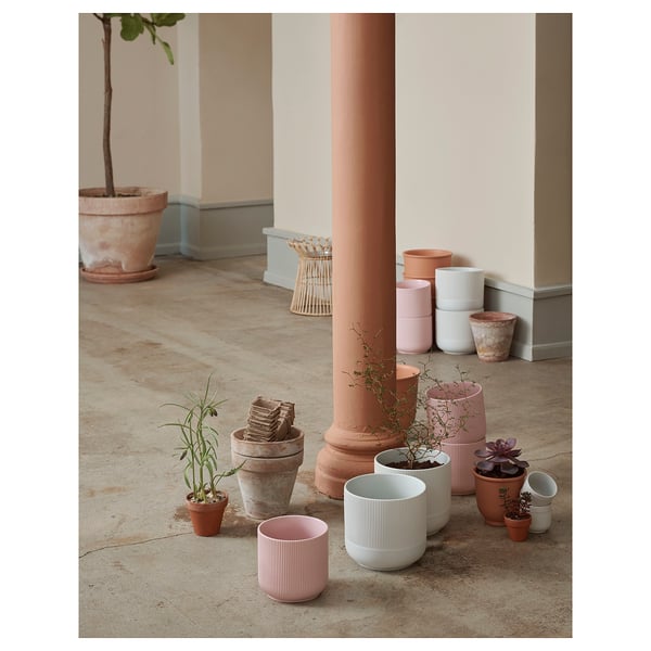 GRADVIS plant pot, pink, 12 cm