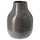 GRADVIS vase, dark grey, 21 cm