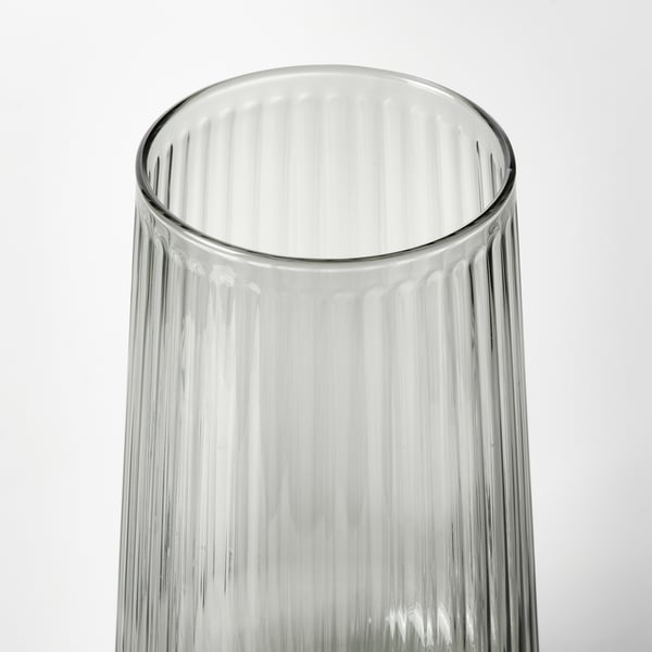 GRADVIS vase, grey, 19 cm