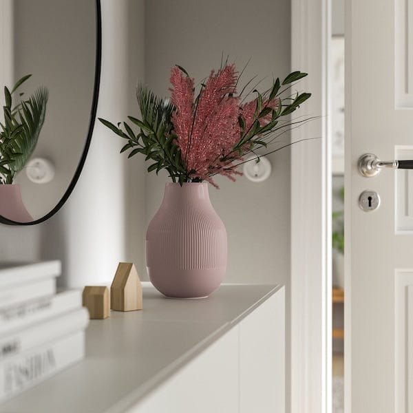 Ikea GRADVIS - Vase, pink, 21 cm