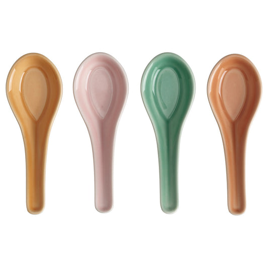 GRÄSAND spoon, mixed colours, 13 cm, 4 pack