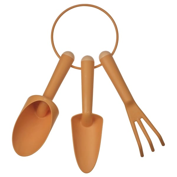 Ikea GRÄSMARÖ - Gardening set, 3 pieces, indoor/outdoor orange